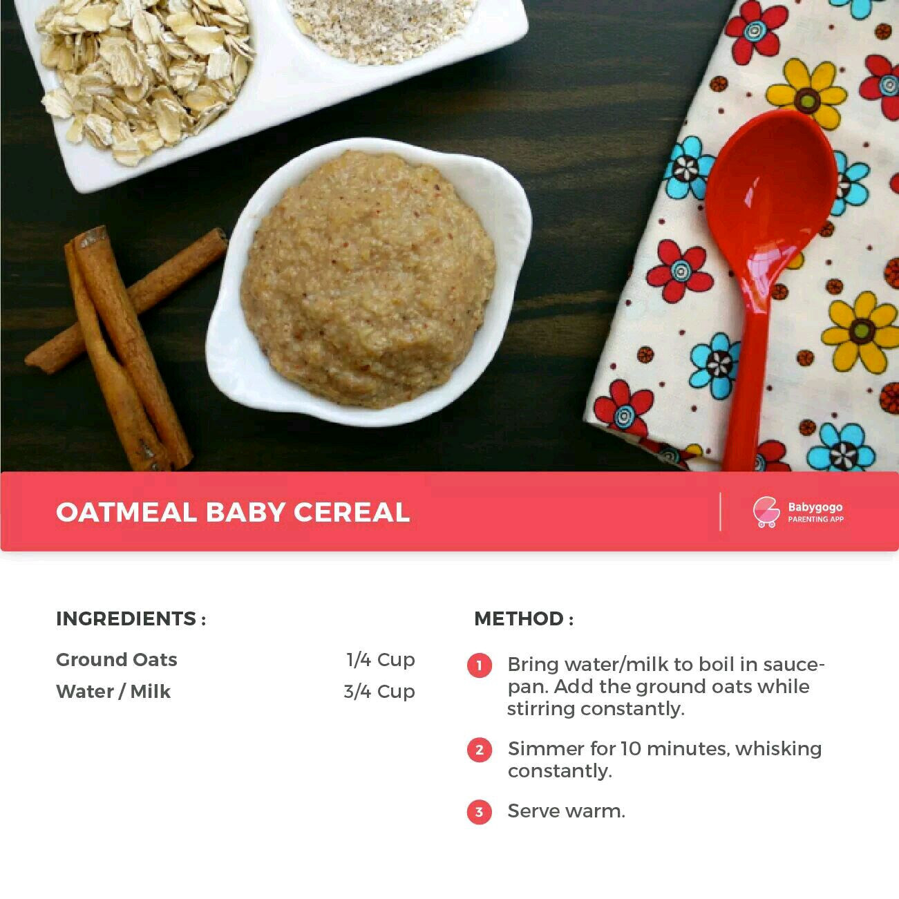 Oats For Baby
 how to make oats for 6 month baby