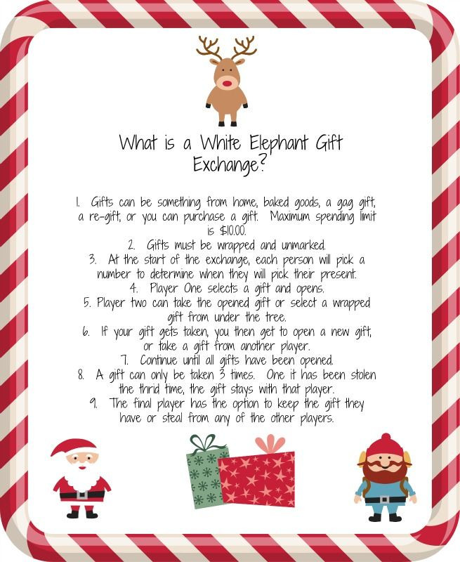 Office Christmas Party Gift Exchange Ideas
 White Elephant Gift Exchange A fun idea for an office