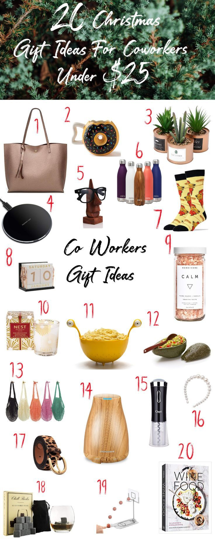 Office Holiday Gift Ideas Under 20
 20 Christmas Gift Ideas For You Co Workers Under $25