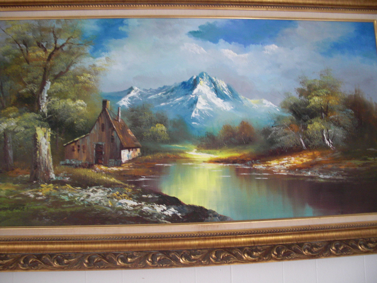 Oil Painting Landscape
 Vintage G Whitman Beautiful Landscape Oil Painting