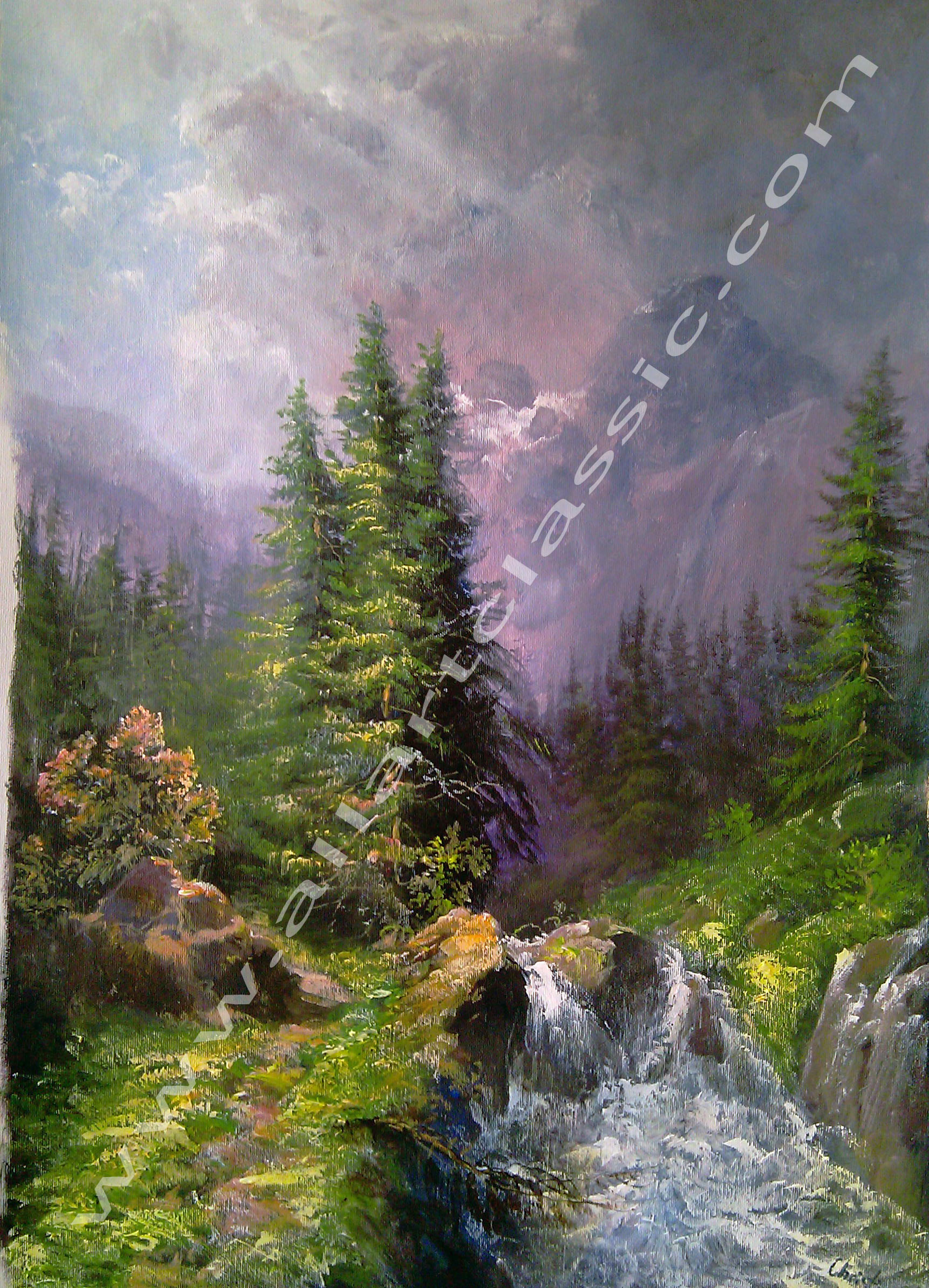 Oil Paintings Landscape
 Oil Paintings Gallery Mountain Landscape Acrylic Painting