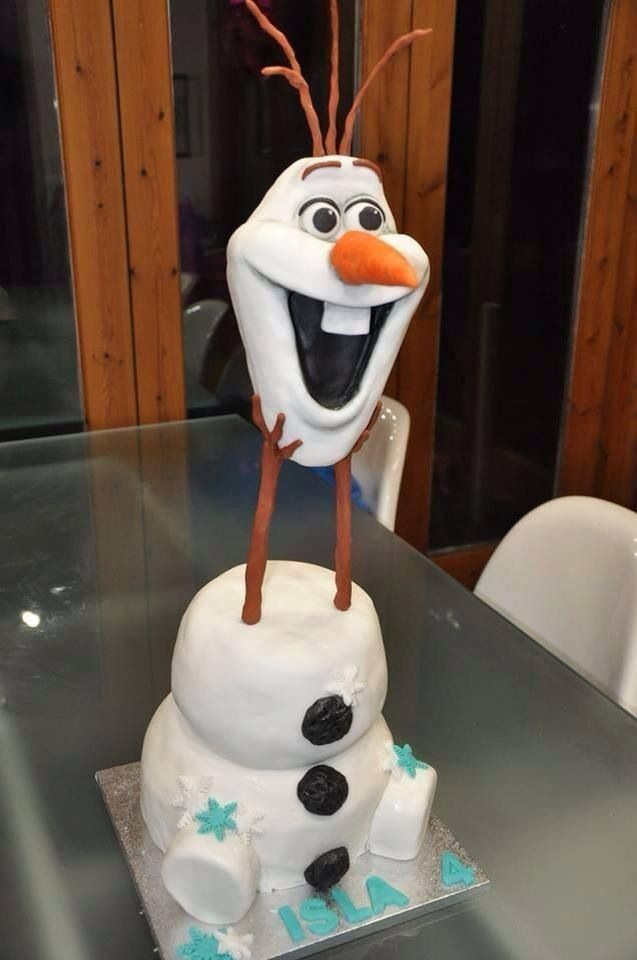 Olaf Birthday Cake Ideas
 Olaf holding his head Funny Halloween cake ideas that