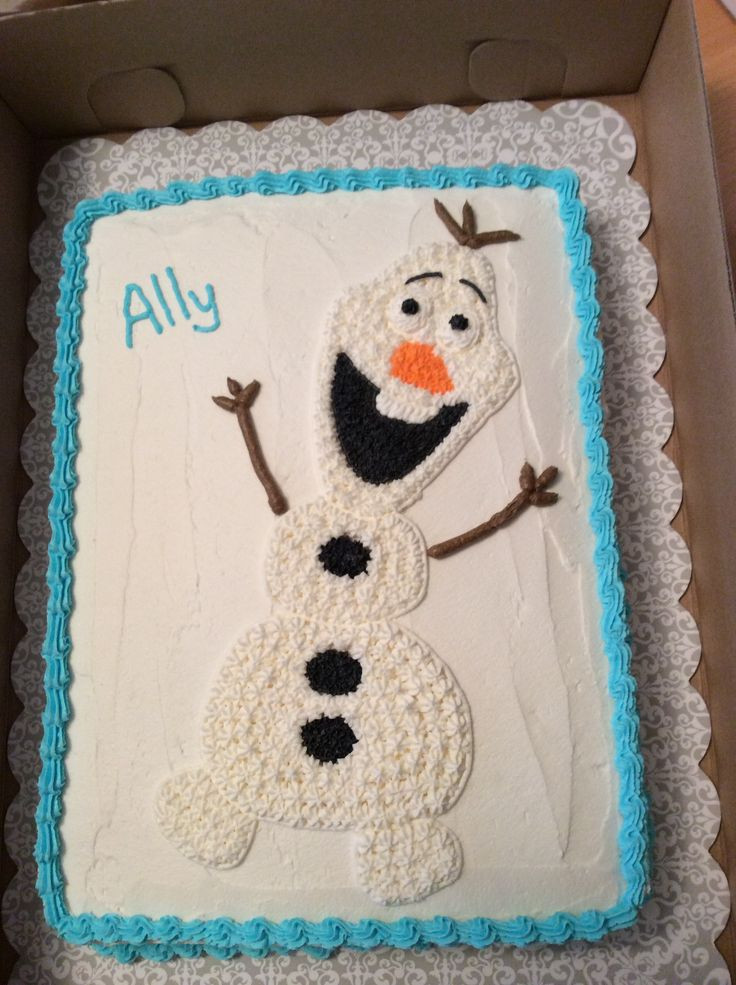 Olaf Birthday Cake Ideas
 Olaf Birthday Cakes