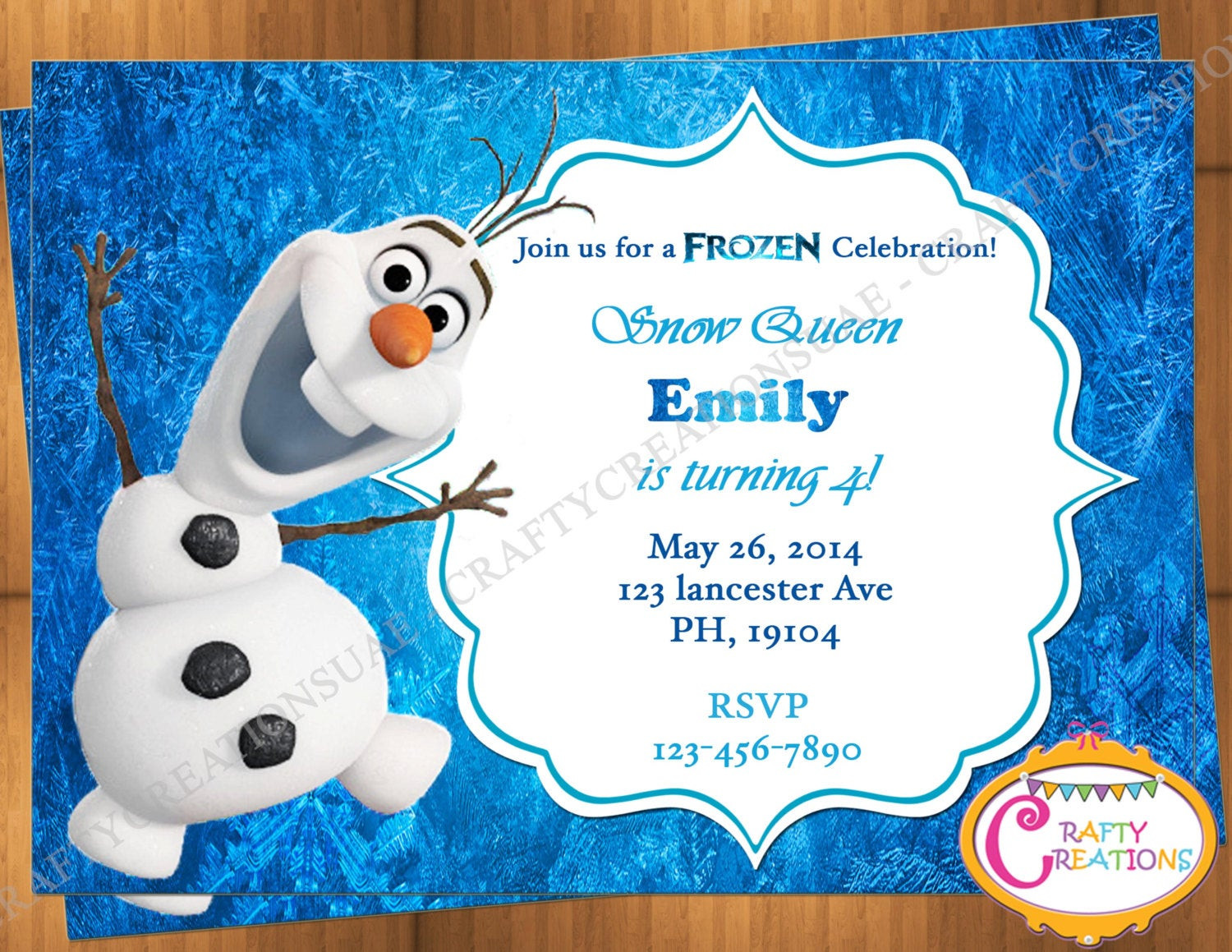 Olaf Birthday Invitations
 Olaf Invitation Frozen Olaf Birthday Invitation Printable