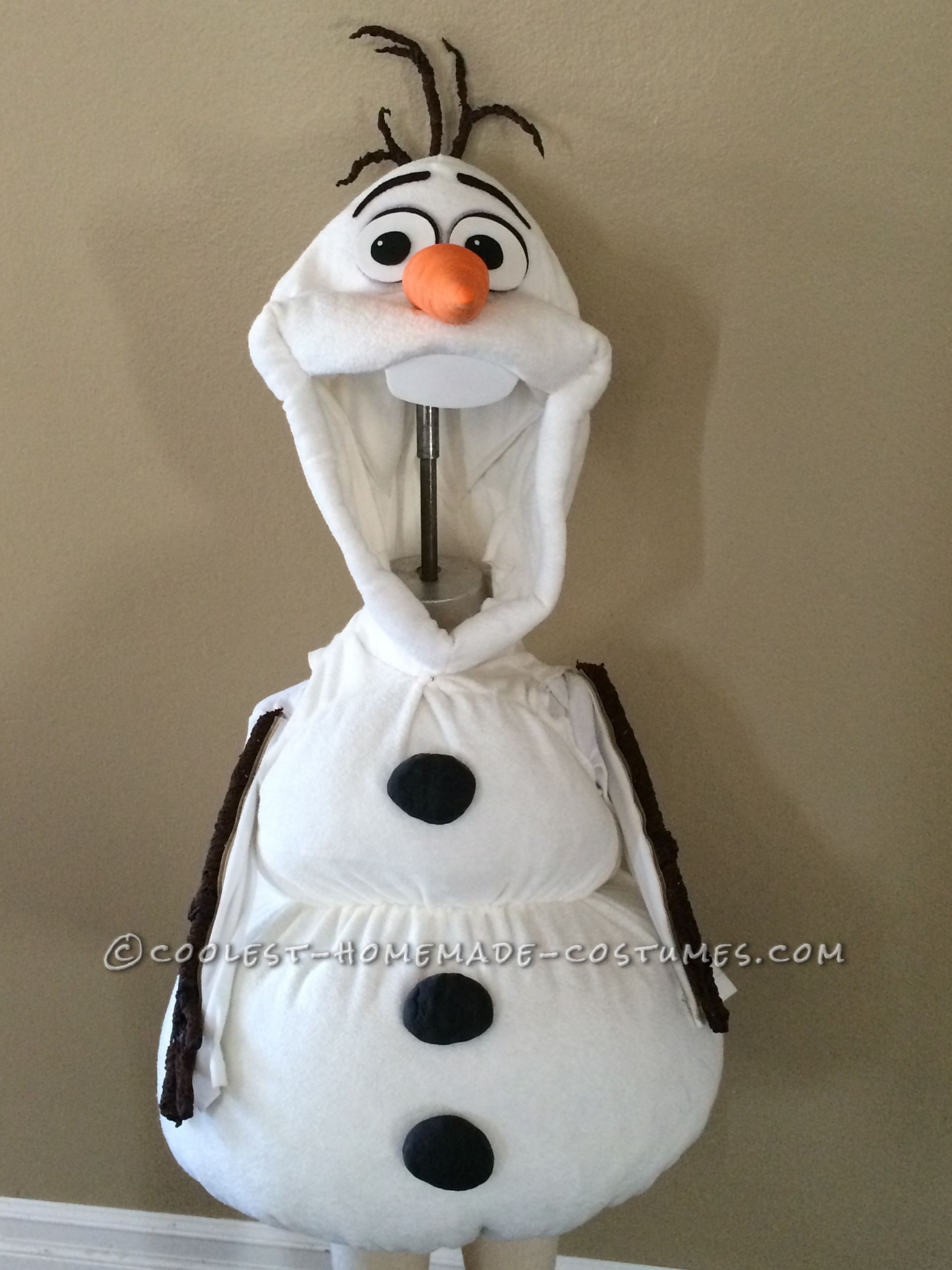 Olaf DIY Costumes
 Coolest Homemade Toddler Olaf Snowman Costume