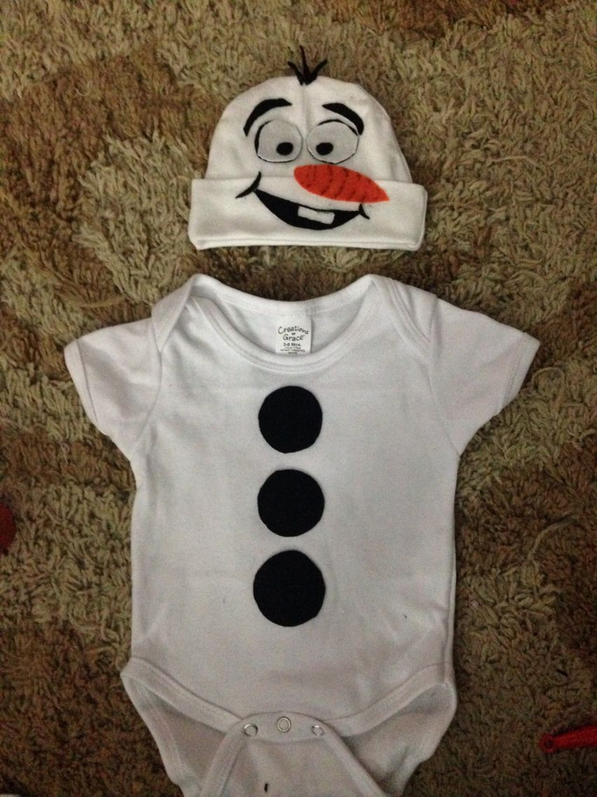 Olaf DIY Costumes
 DIY newborn "Olaf" costume