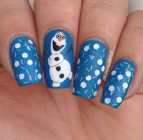 Olaf Nail Designs
 Frozen Olaf Nails s and for