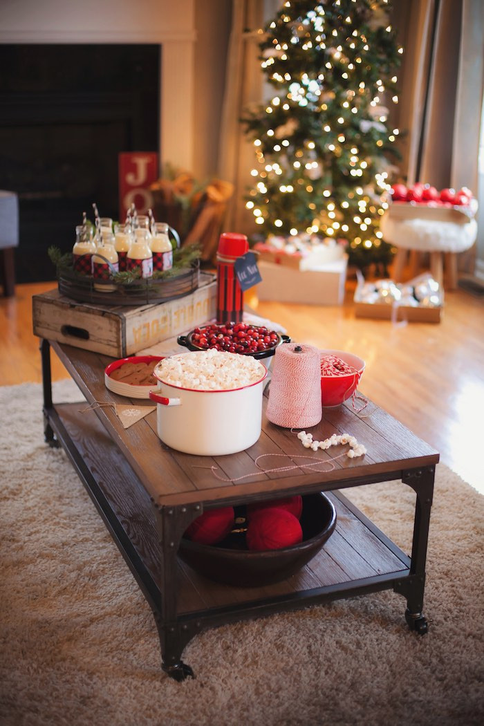 Old Fashioned Christmas Party Ideas
 Kara s Party Ideas Cozy Tree Trimming Holiday Party