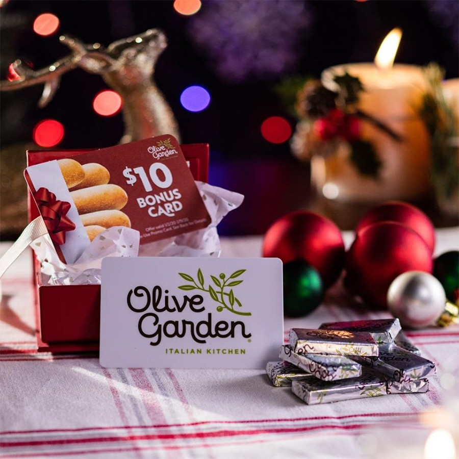 Olive Garden Christmas Hours
 Olive Garden – $10 Bonus Card