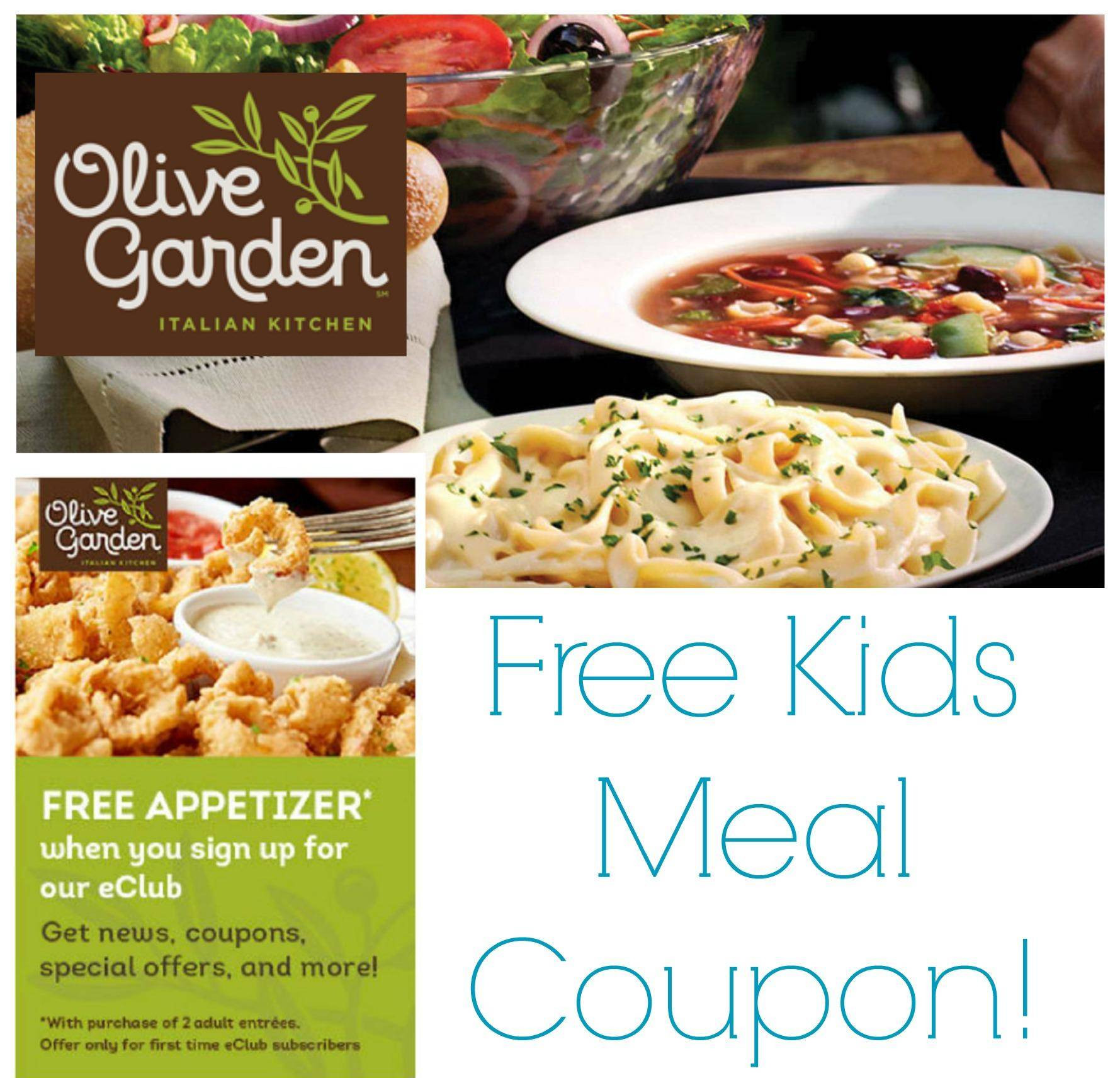 Olive Garden Free Appetizer Coupon
 Olive Garden Coupons
