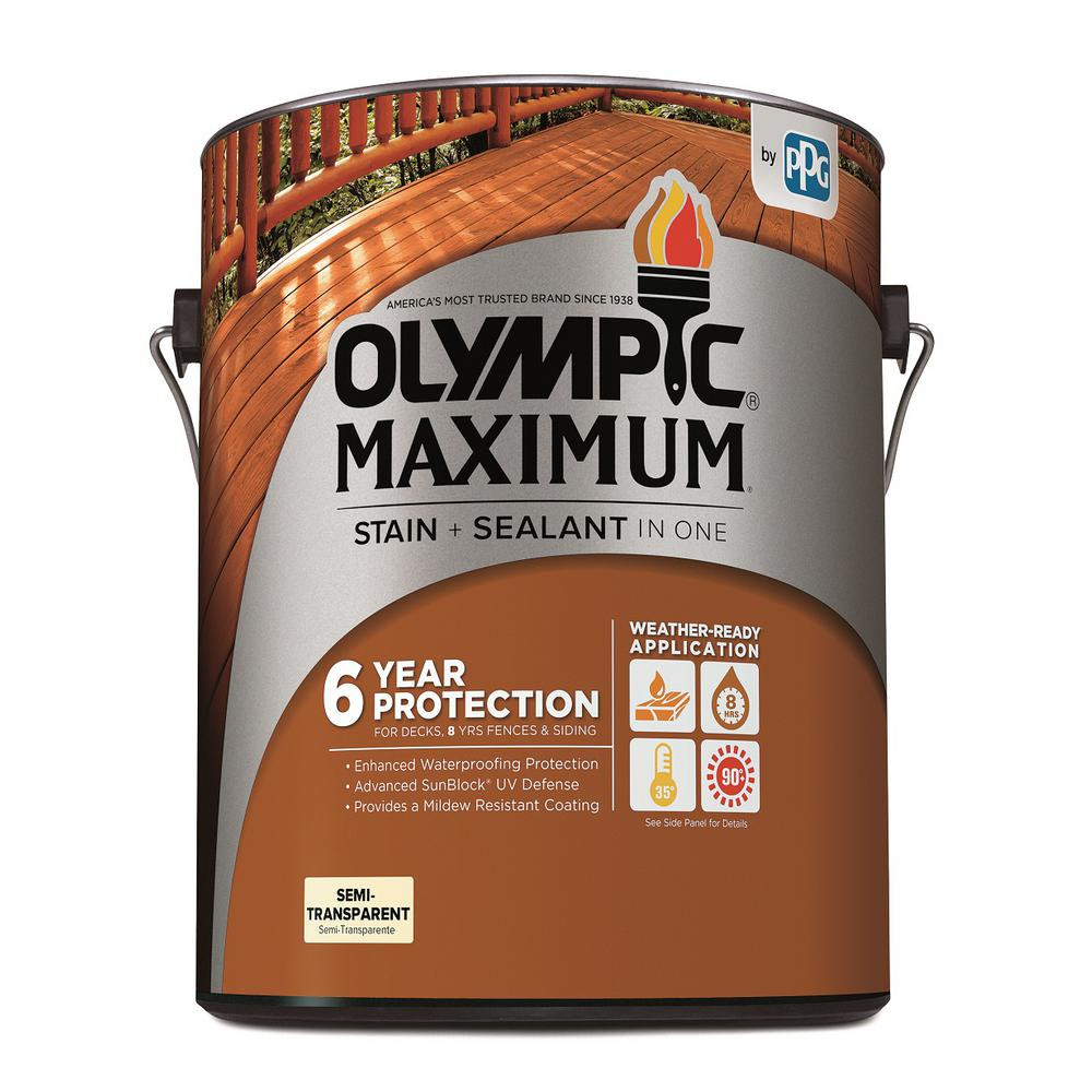Olympic Deck Paint
 How to Stain a Deck HomeRight Finish Max Paint Sprayer