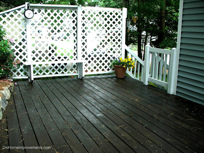 Olympic Deck Paint
 Olympic Maximum Stain Deck Before & After DIO Home