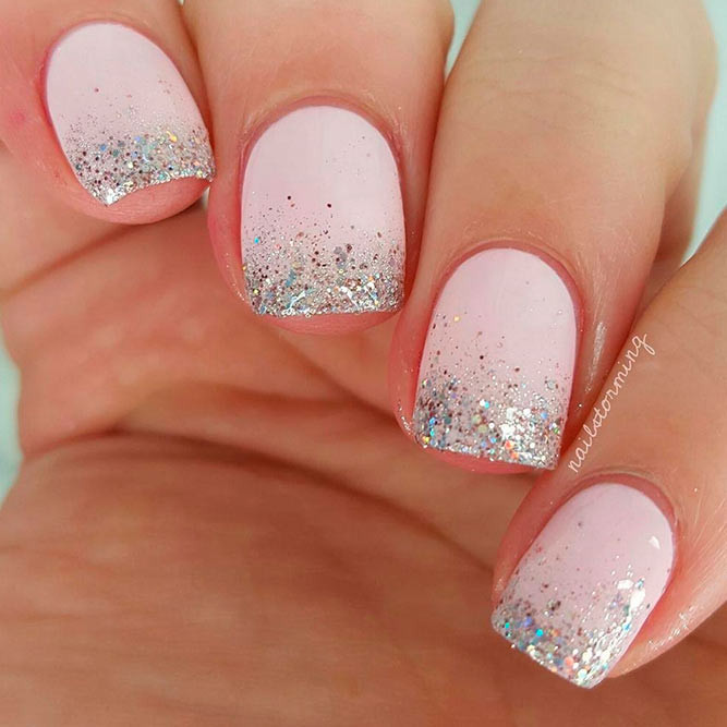 Ombre Nails With Glitter
 21 Cute Ombre Nails Designs You Can Do