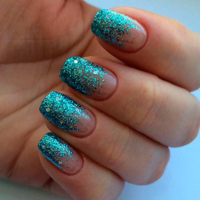 Ombre Nails With Glitter
 Amazing Glitter Ombre Nails Ideas