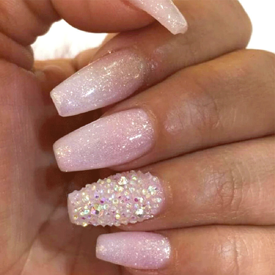 Ombre Nails With Glitter
 These Sparkly Nails Are Glitter ally To Die For More