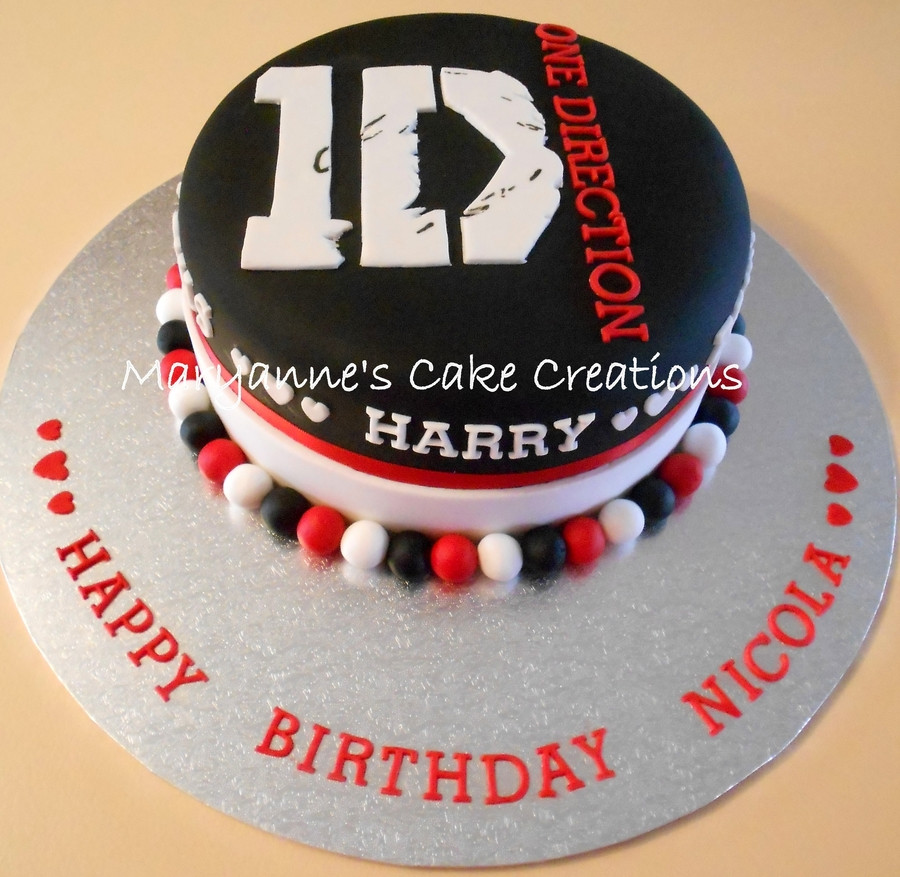 One Direction Birthday Cakes
 e Direction 1D Cake CakeCentral