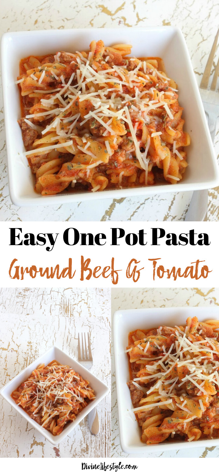 One Pot Ground Beef Recipes
 Easy e Pot Pasta Ground Beef and Tomato Recipe