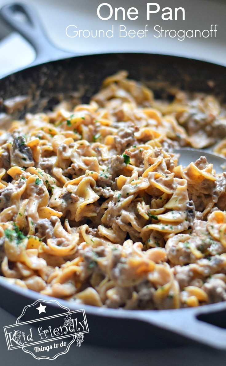 One Pot Meals With Ground Beef
 e Pot Ground Beef Stroganoff Recipe