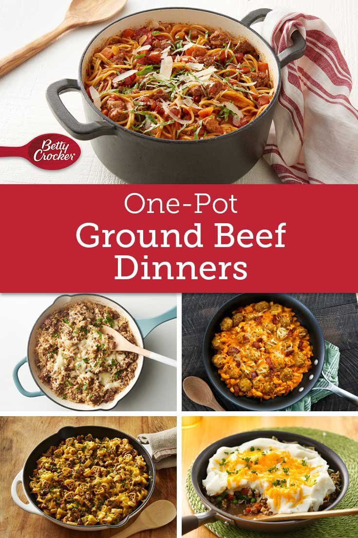 One Pot Meals With Ground Beef
 e Pot Ground Beef Dinners That’ll Get You Back in Your