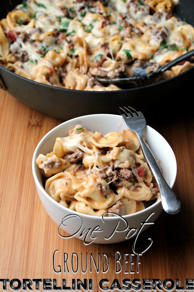 One Pot Meals With Ground Beef
 e Pot Tortellini and Ground Beef Casserole Foody