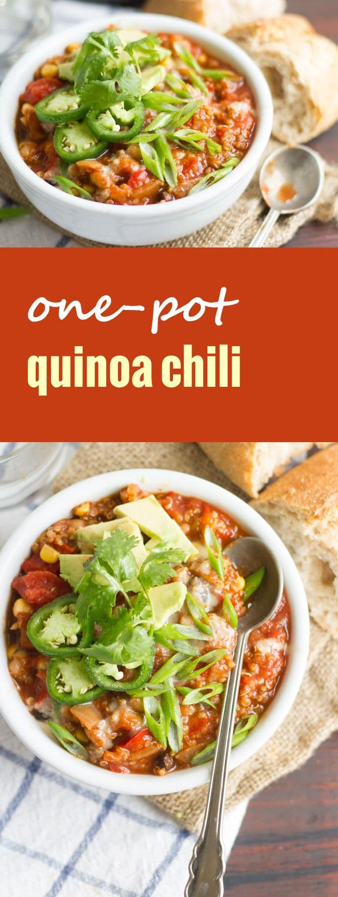 One Pot Quinoa
 e Pot Quinoa Chili Connoisseurus Veg