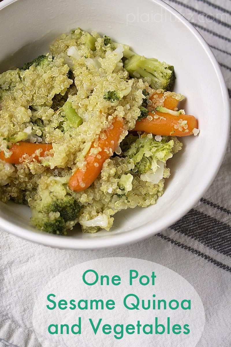 One Pot Quinoa
 e Pot Sesame Quinoa and Ve ables In The Rice Cooker