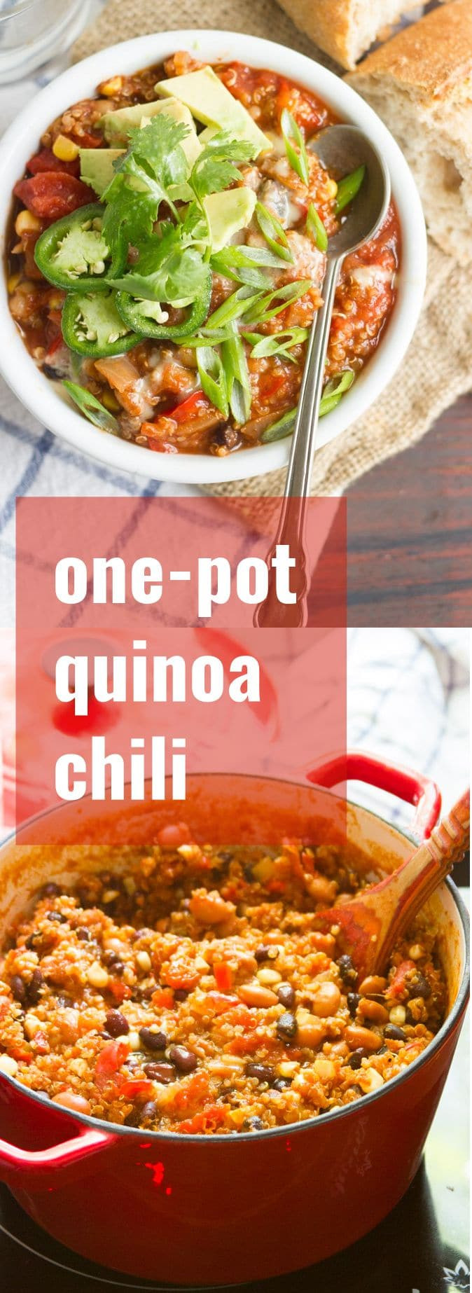 One Pot Quinoa
 e Pot Quinoa Chili Connoisseurus Veg