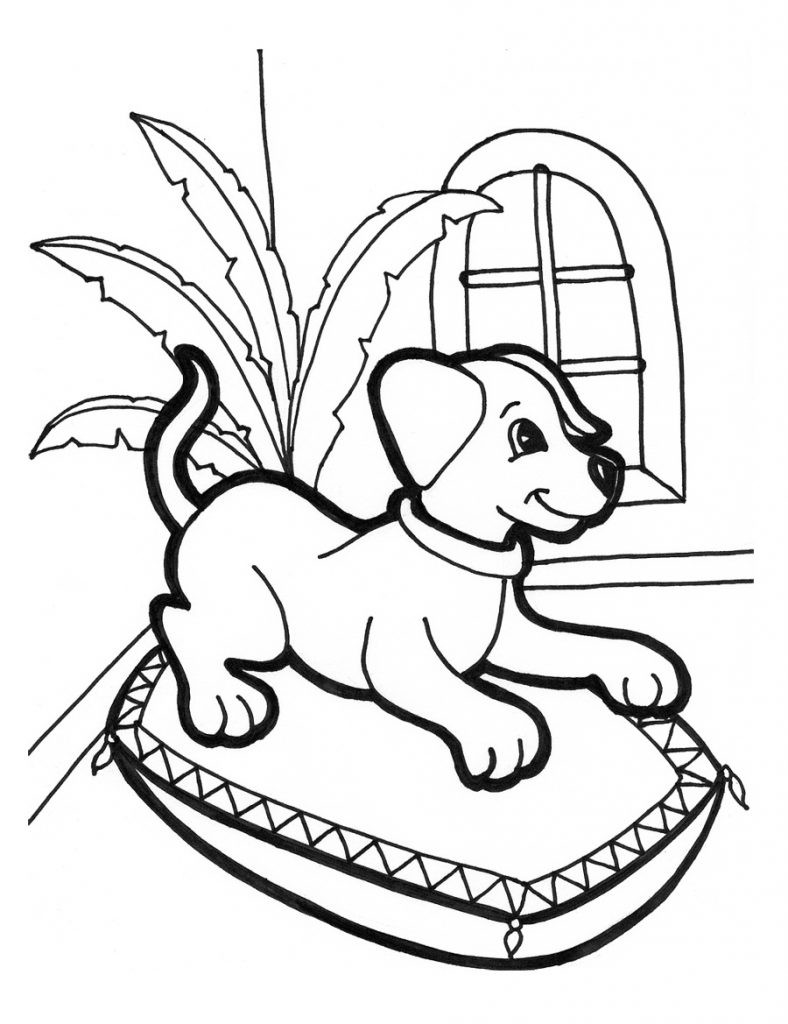 Online Coloring Book For Kids
 Free Printable Puppies Coloring Pages For Kids