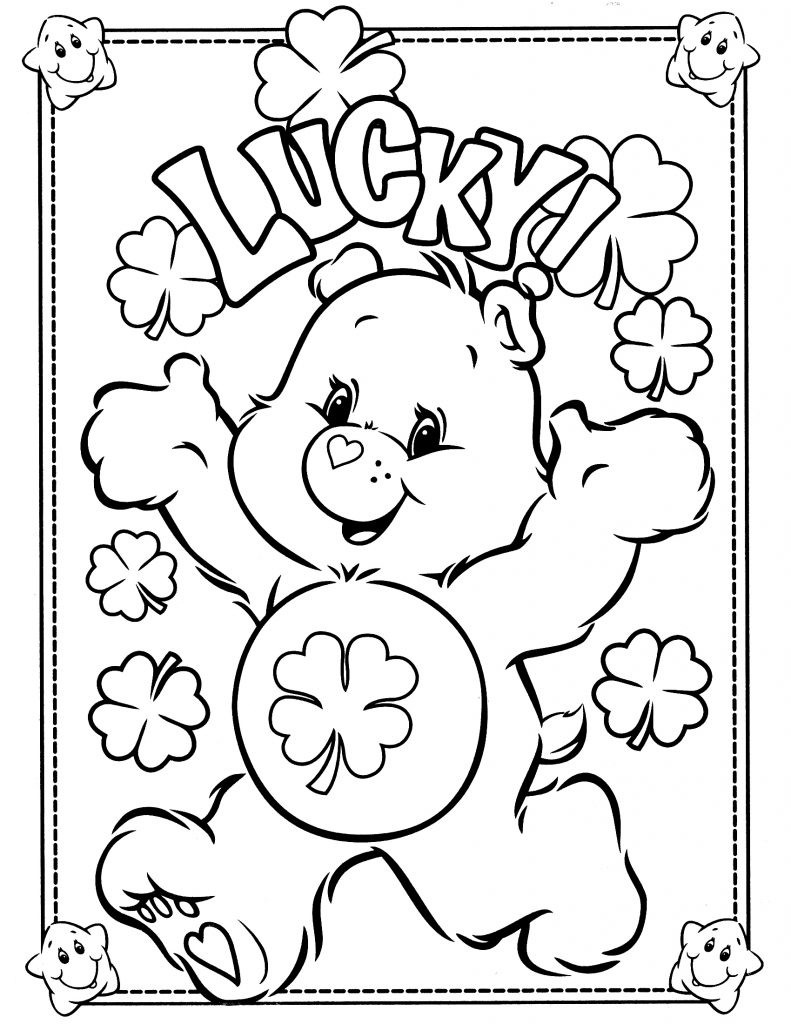 Online Coloring Book For Kids
 Free Printable Care Bear Coloring Pages For Kids