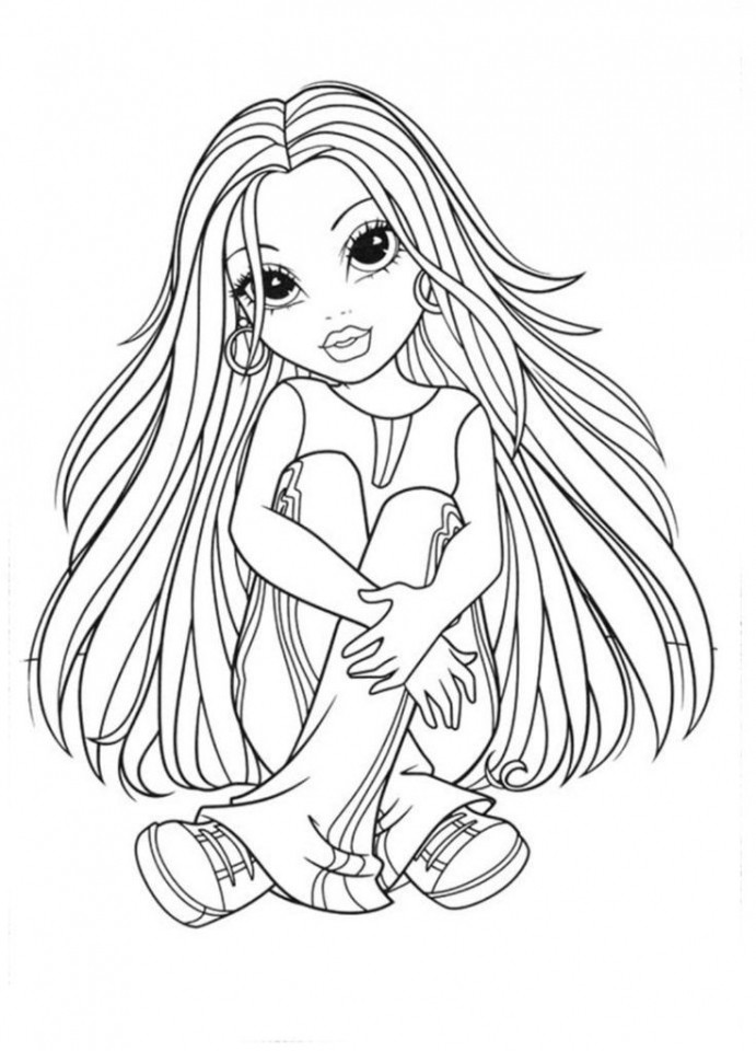 Online Printable Coloring Pages For Girls
 Get This American Girl Coloring Pages Free Printable fyo110
