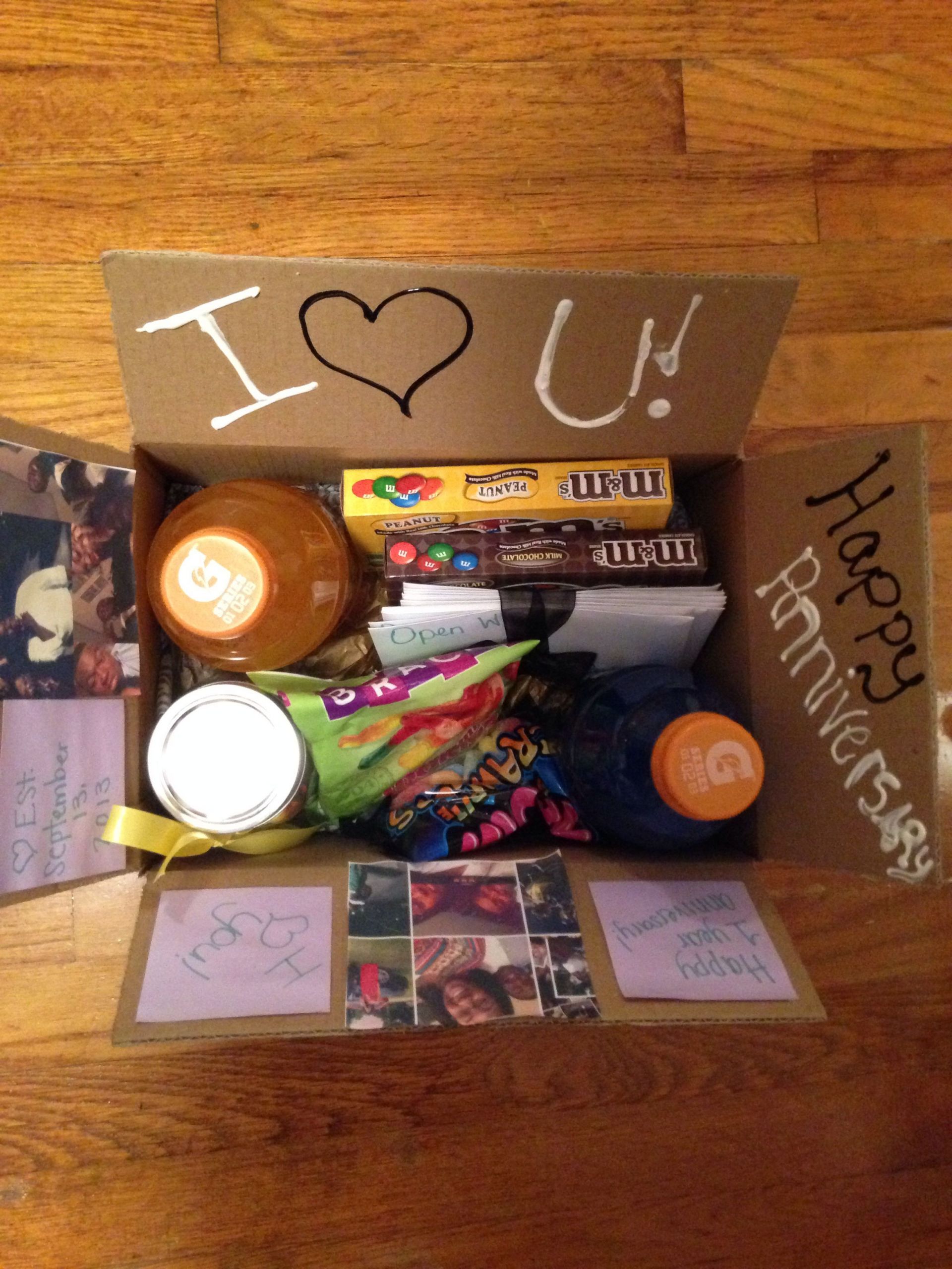 Open When Gift Ideas For Boyfriend
 Boyfriend Care Box with "Open When" letters