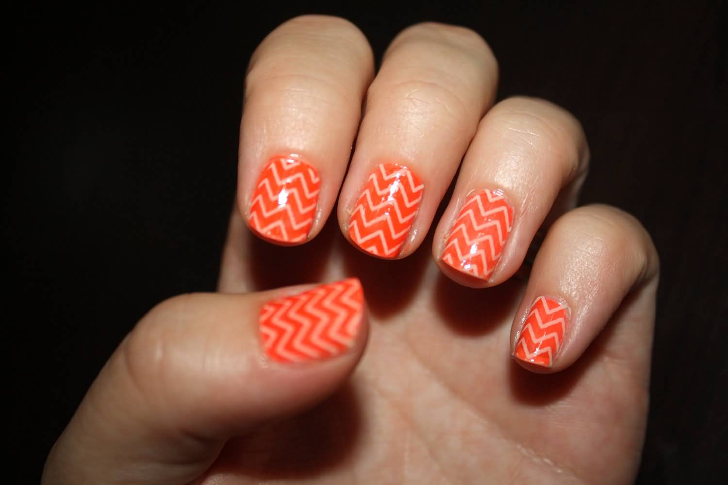 Orange Nail Designs
 60 Most Beautiful Orange Nail Art Ideas