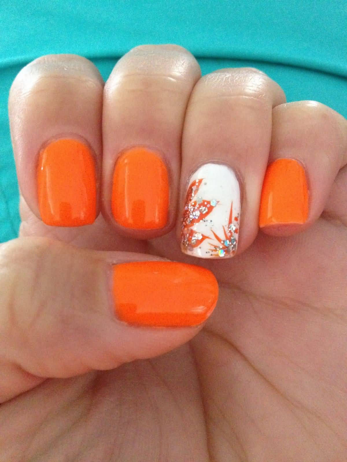 Orange Nail Designs
 60 Stylish Orange Nail Art Designs