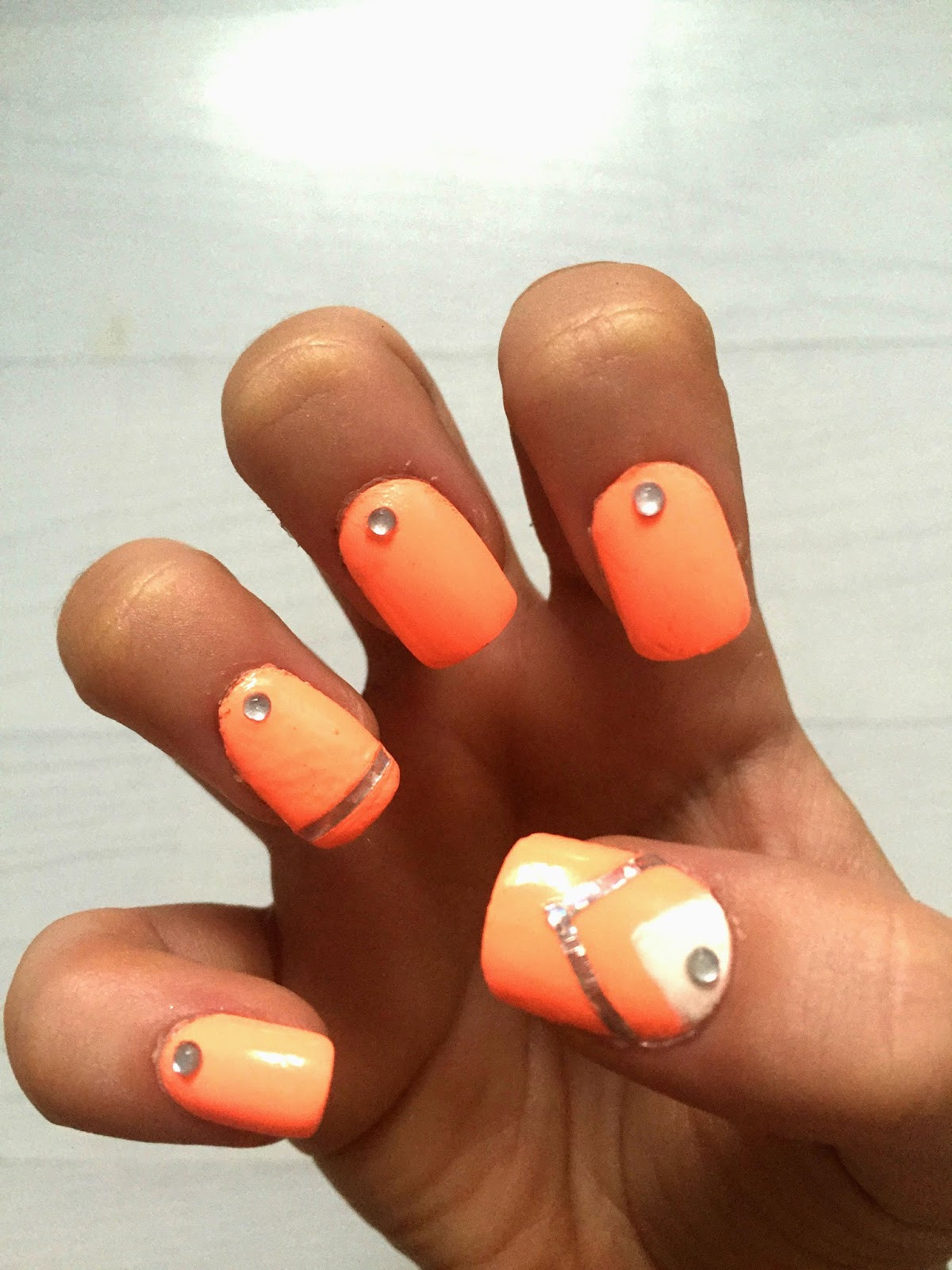Orange Nail Designs
 53 Most Adorable Orange And White Nail Art Design Ideas