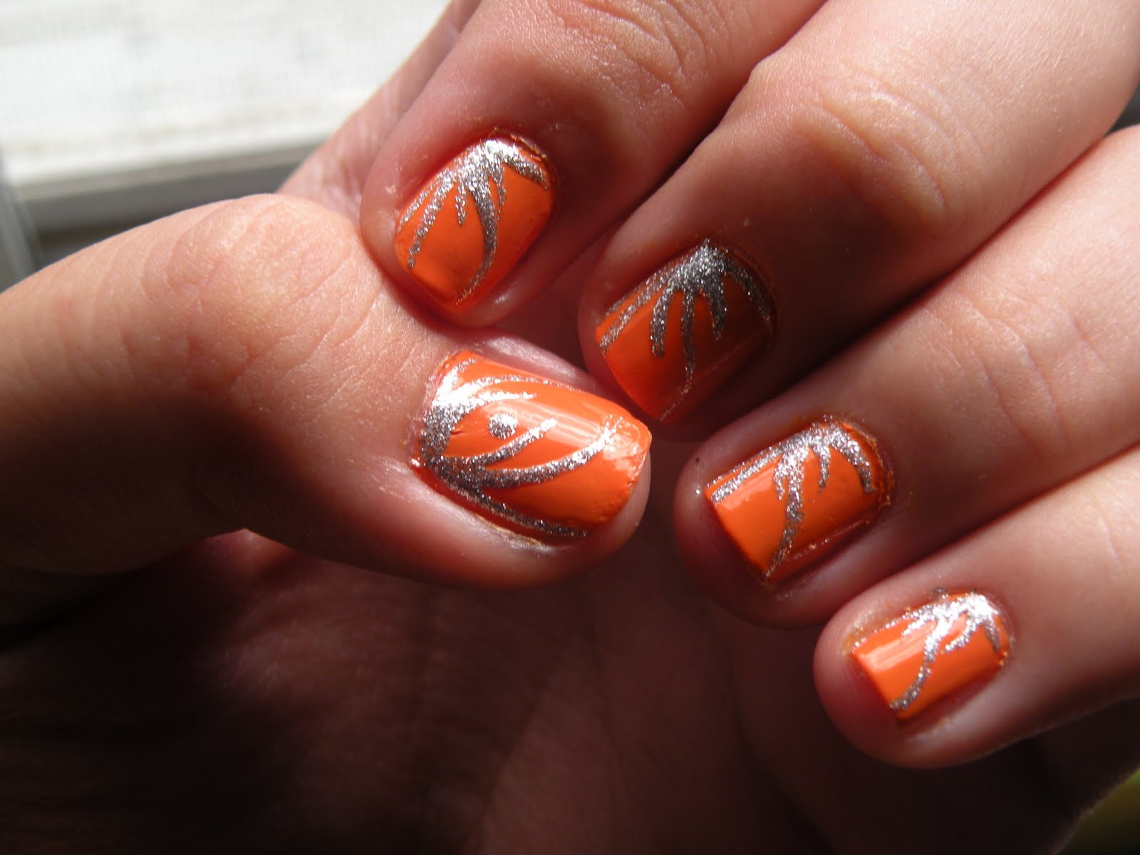 Orange Nail Designs
 Laura s Nail Art orange nails