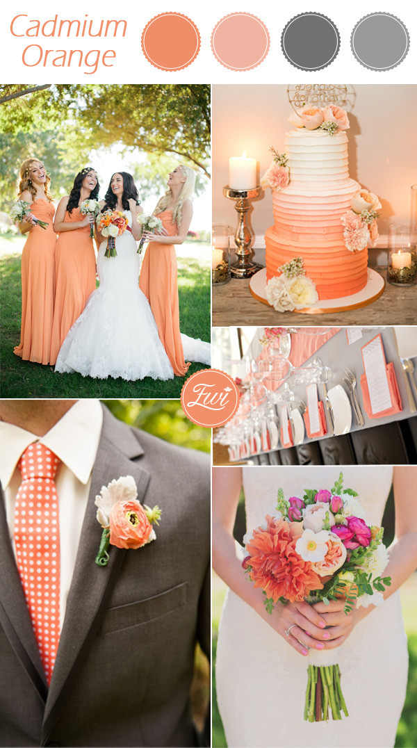 Orange Wedding Colors
 Top 10 Pantone Wedding Colors for Fall 2015