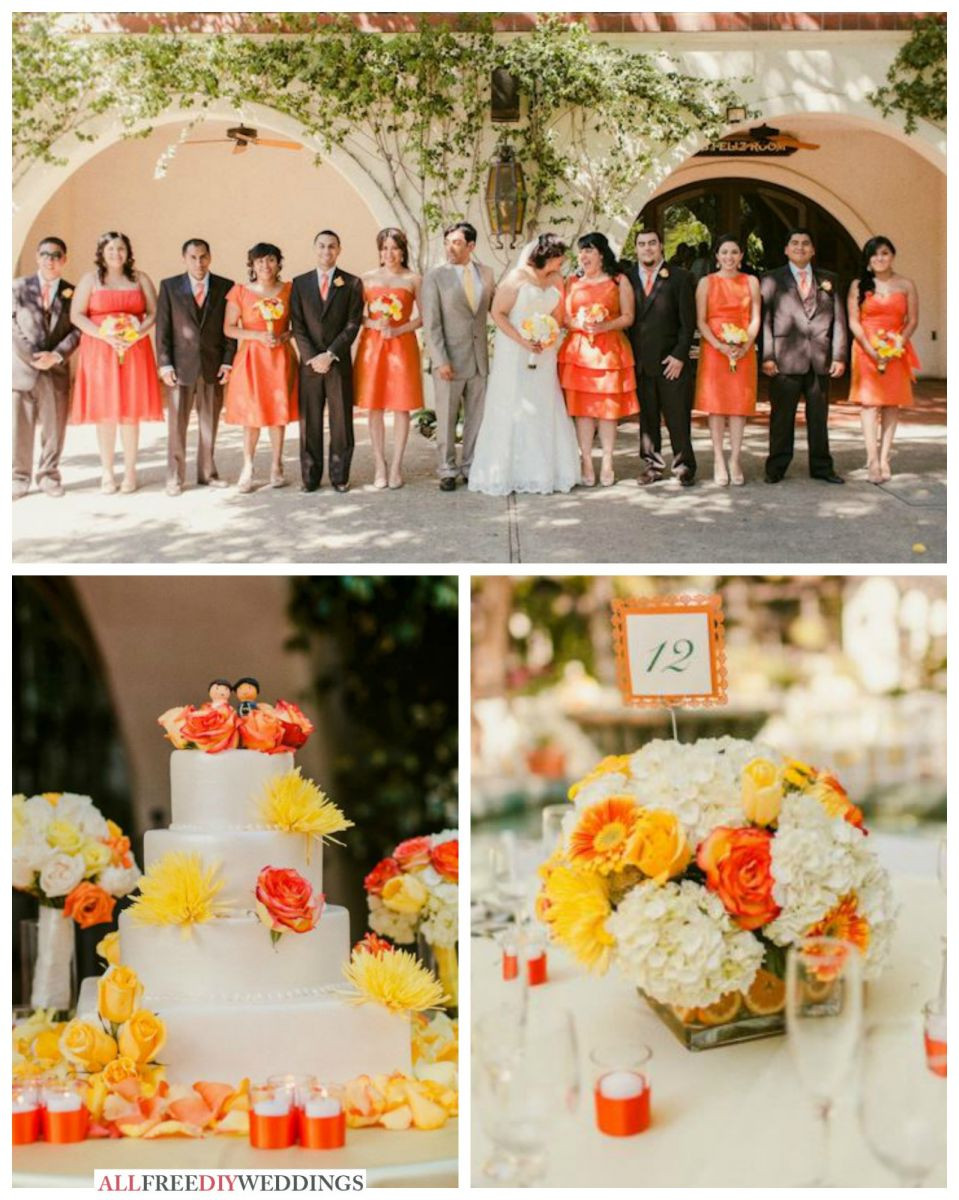 Orange Wedding Colors
 Wedding Color Schemes Yellow and Orange
