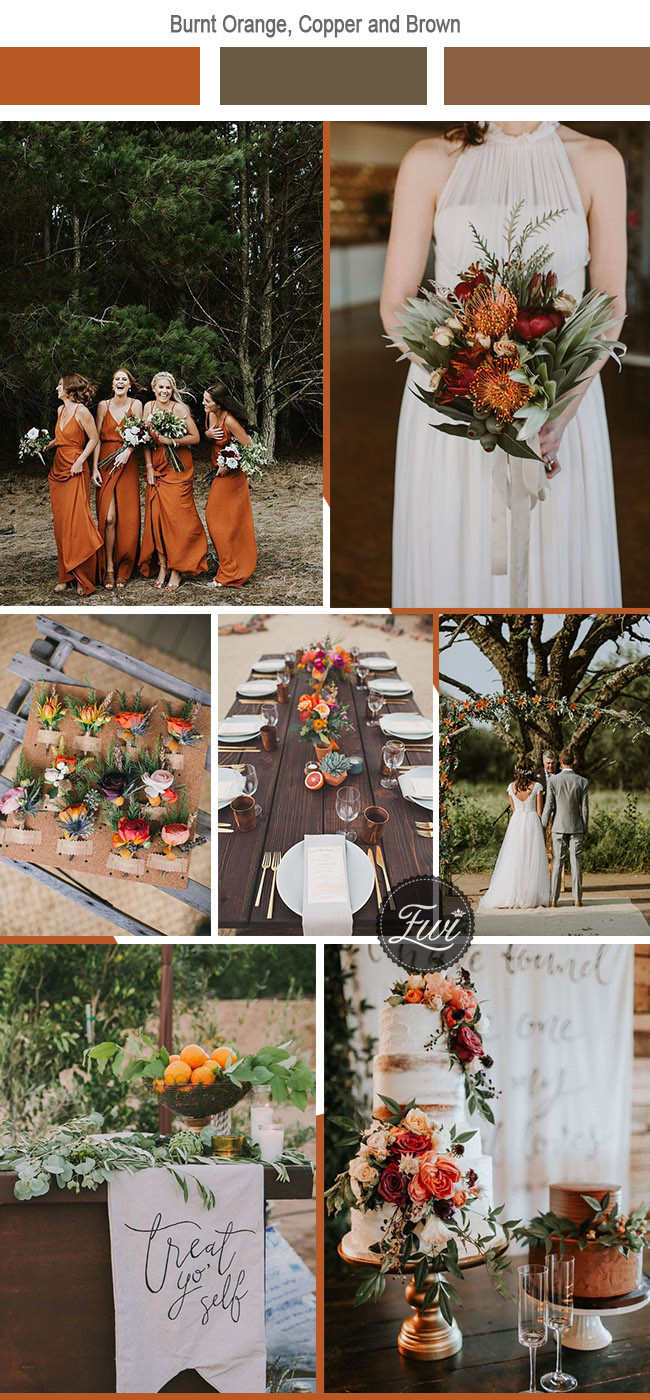 Orange Wedding Colors
 6 Unexpected Wedding Color bos to Have Your Wedding