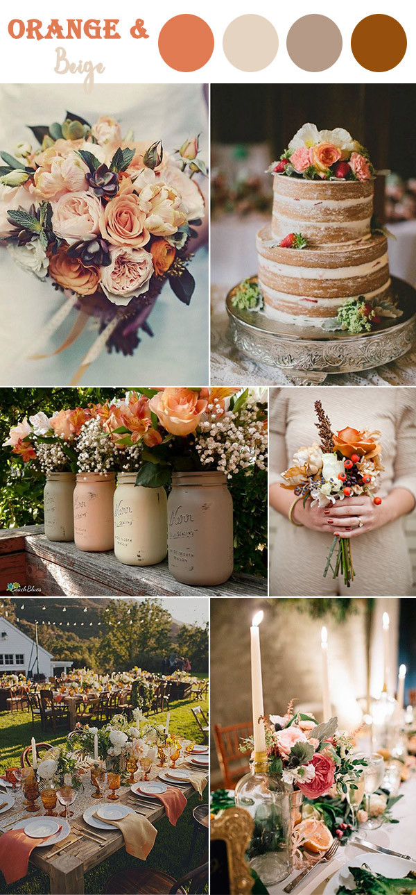 Orange Wedding Colors
 The 10 Perfect Fall Wedding Color bos To Steal