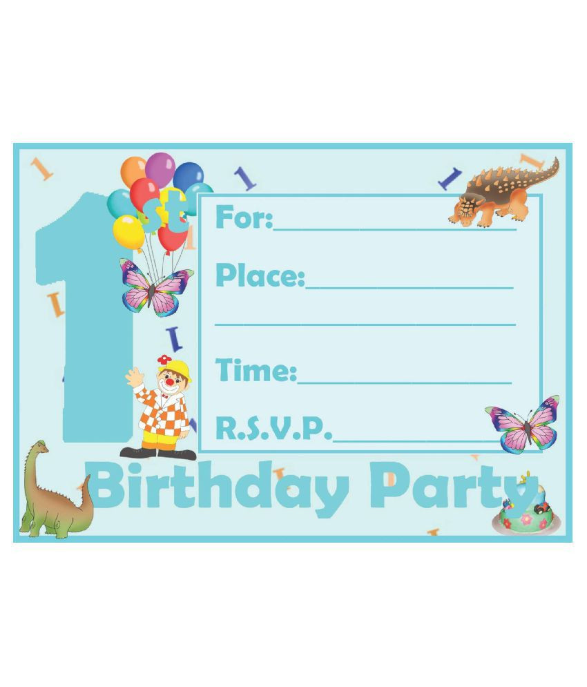 Order Birthday Invitations Online
 Askprints Birthday Metallic Card Invitations with