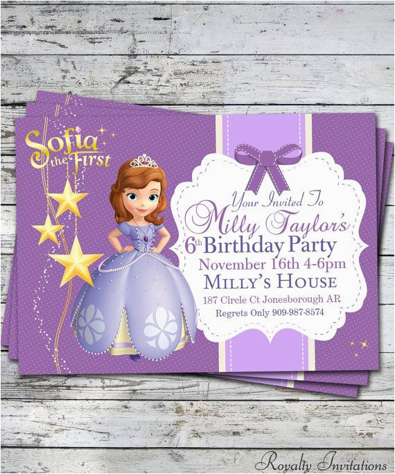 Order Birthday Invitations Online
 Order Birthday Invitations line Free sofia the First