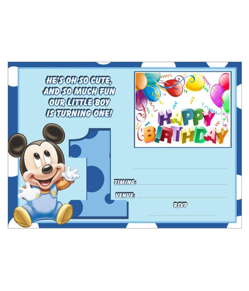 Order Birthday Invitations Online
 Birthday Metallic Card Invitations with Envelopes Pack