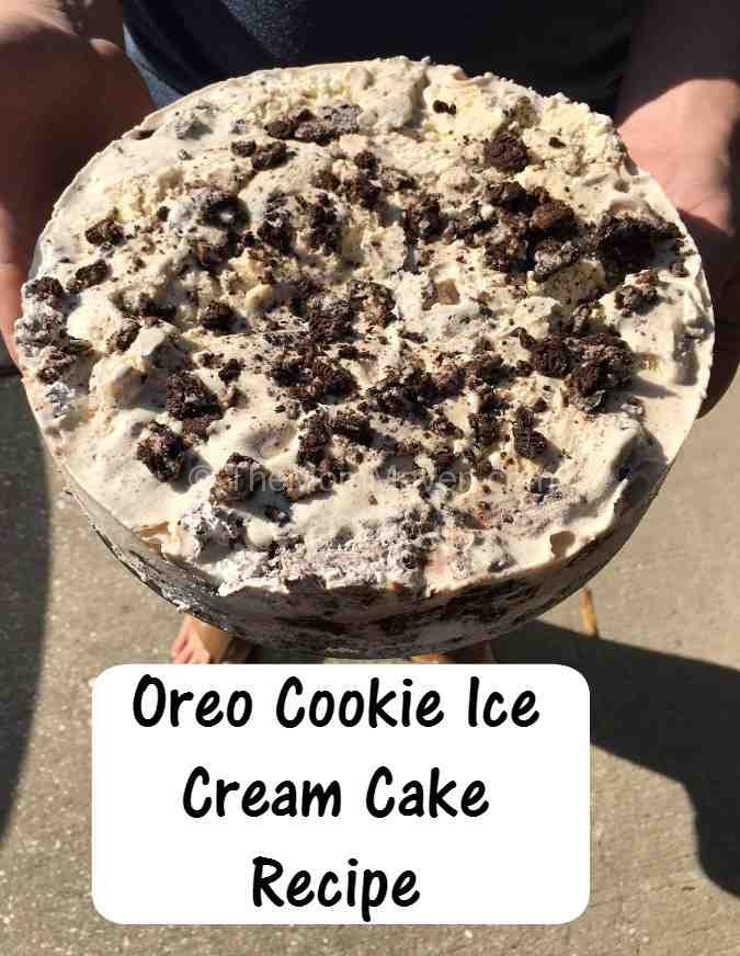 Oreo Ice Cream Cake Recipe Springform Pan
 Oreo Cookie Ice Cream Cake Happy Birthday Aaron The Mom