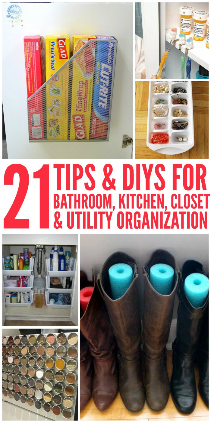 Organization Ideas DIY
 21 Tips and DIY Organization Ideas for the Home