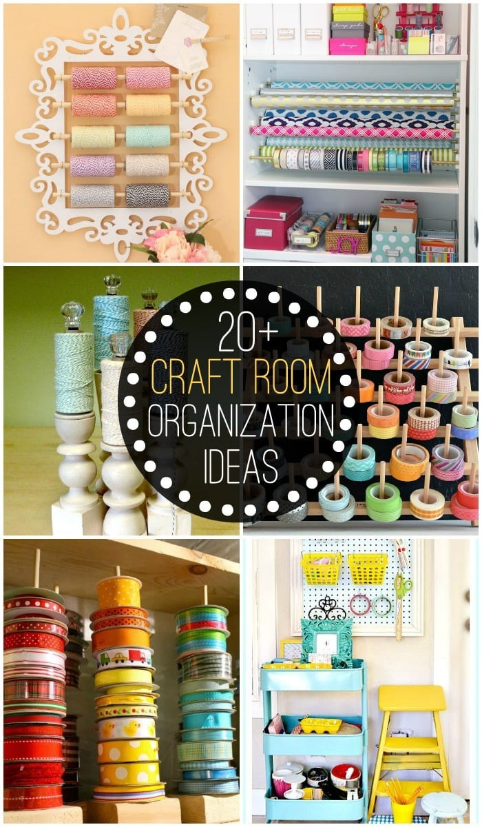 Organization Ideas For Craft Room
 20 Craft Room Organization Ideas