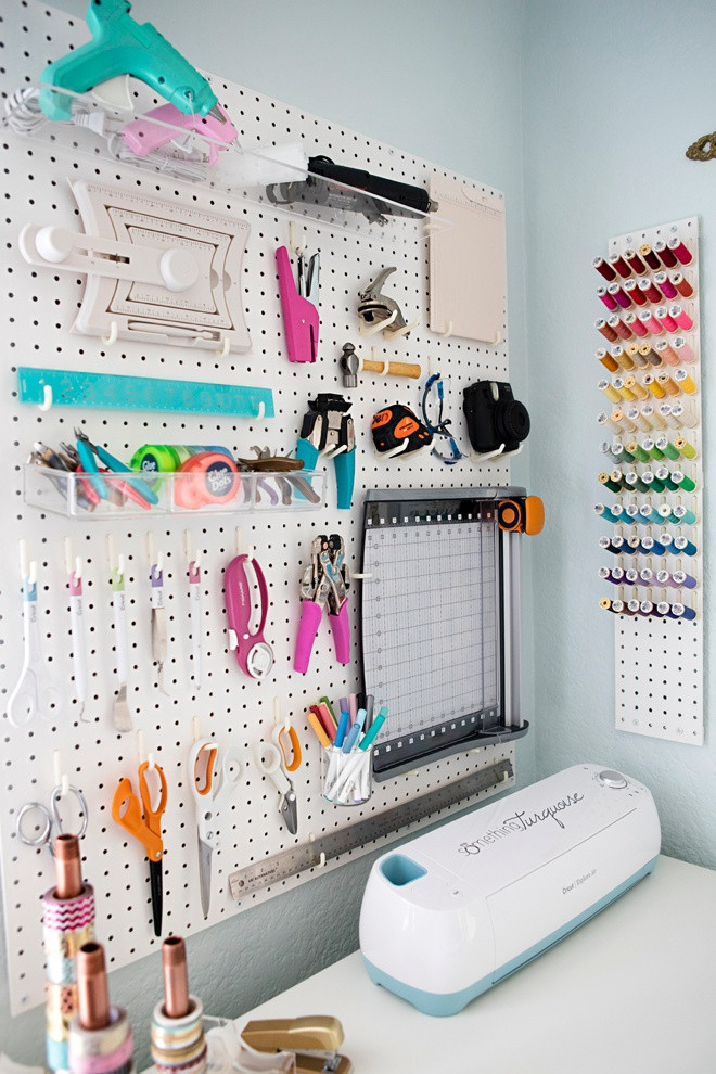 Organization Ideas For Craft Room
 Creative Thrifty & Small Space Craft Room Organization