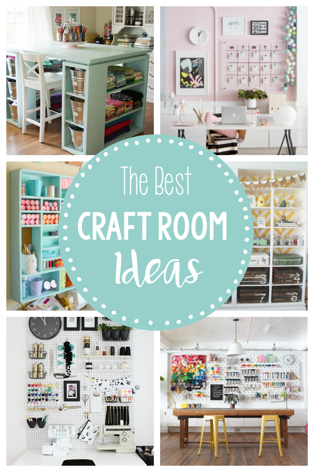 Organization Ideas For Craft Room
 15 Fun & Amazing Craft Room Ideas Crazy Little Projects