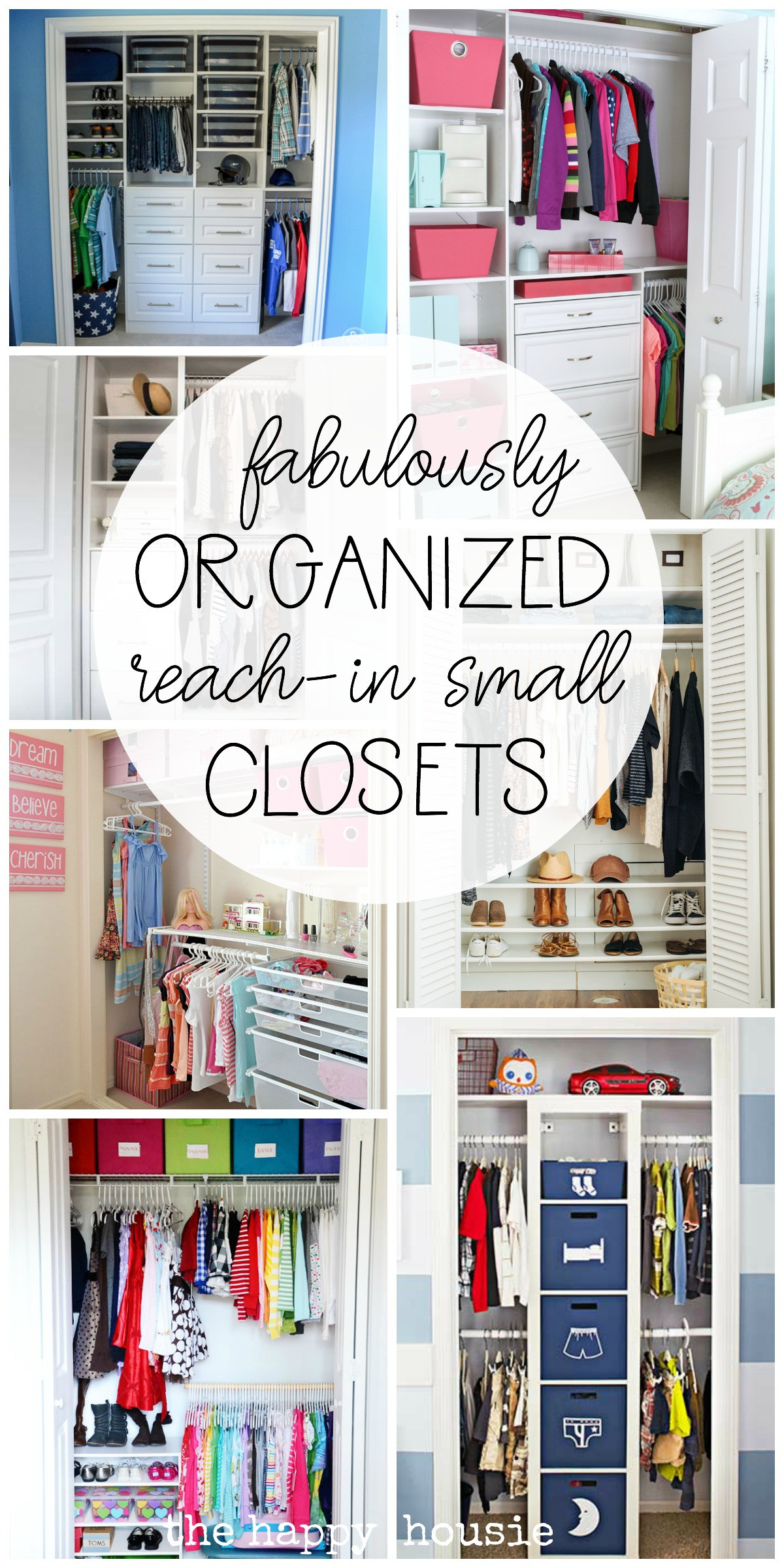 Organize Closet DIY
 Small Reach in Closet Organization Ideas