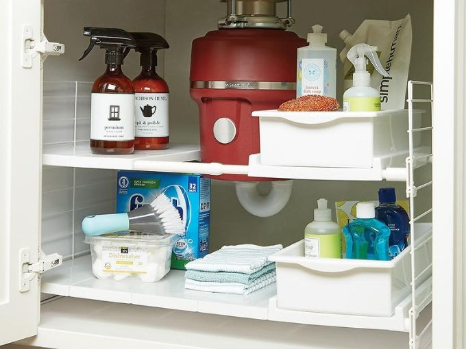 Organize Under Kitchen Sink
 How to Organize Under the Kitchen Sink Home by Jenn