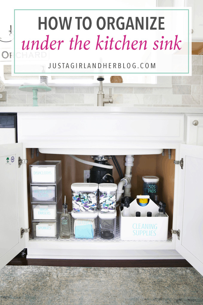 Organize Under Kitchen Sink
 How to Organize Under the Kitchen Sink